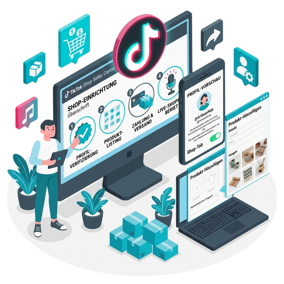 Wie richte ich ein TikTok Shop ein